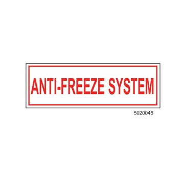 Sign Vinyl Decal 6x2 Anti-Freeze System (100/.6#)