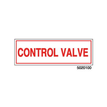 Sign Vinyl Decal 6x2 Control Valve (100/.6#)