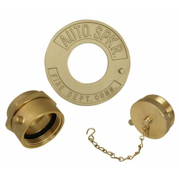 FDC Single 2-1/2"NST Complete w/Plug&WP (snoot assy)