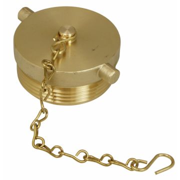 FDC Plug & Chain 2-1/2" NST Alum Brass