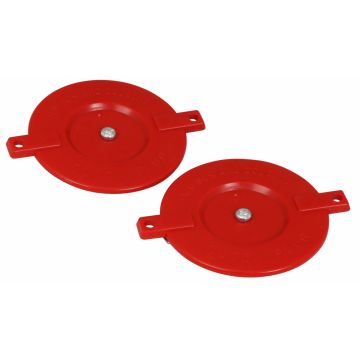 FDC Red Quick Plug Plastic 2-1/2" w/ Spreaders