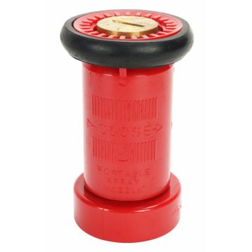 Fire Hose Nozzle 1.5" Red Lexan NST FM