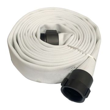 Fire Hose Single Jacket w/Alum. Couplings 2-1/2"x50'
