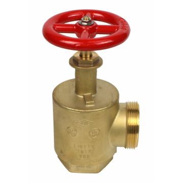 Fire Hose Angle Valve 2-1/2" F (NPT) x M (NST)