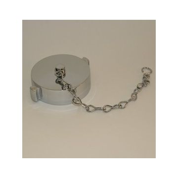 Fire Hose Cap&Chain  2-1/2"NST Brass Chrome Plate (50/62#)