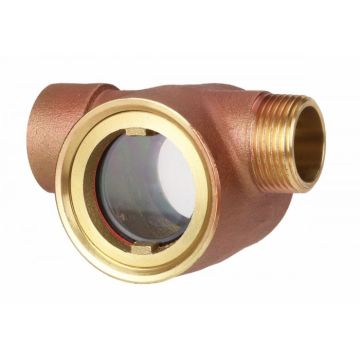 Sight Glass 1" FxM NPT thread with 1/2" Restricted Orifice