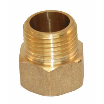 Fire Sprinkler Extension Brass 1/2" L x 1/2" IPS  **NO WARRANTY-USE AT YOUR OWN RISK