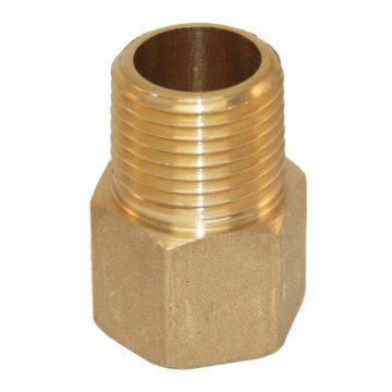 Fire Sprinkler Extension Brass 3/4" L x 1/2" IPS **NO WARRANTY-USE AT YOUR OWN RISK