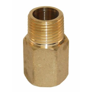 Fire Sprinkler Extension Brass 1" L x 1/2" IPS **NO WARRANTY-USE AT YOUR OWN RISK