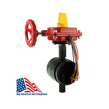 Fire Protection Butterfly Valve Groove 6" 300# UL,FM Buy American