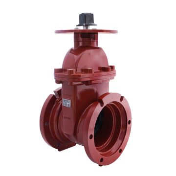 NRS Gate valve D.I. Body-MJ x FLG 8" 200PSI UL/FM