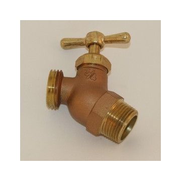 Hose Bibb No-Kink 3/4" Fip x Hose Tee Handle(72/CS/24#)