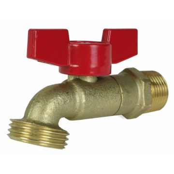 Hose Bibb 1/2" MIP x 3/4"Hose 1/4 Turn Ball
