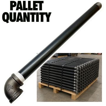 Sch 40 A53 Sprinkler Arm Over 1" x 24" with 90 Elbow - Full Pallet Qty(550ea @ $8.22ea)