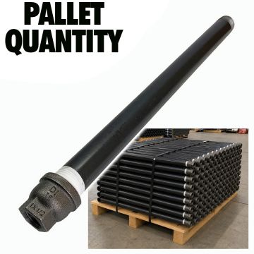 Sch 40 A53 Sprinkler Drop 1" x 24" with 3/4" RC - Full Pallet Qty(550ea @ $8.05ea)