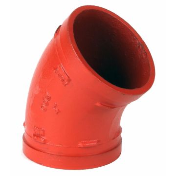 Grooved 22.5 4" Elbow(206)