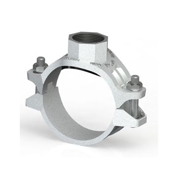 Mechanical Tee 8"x1-1/4" Thread Galv (302G)