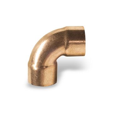 Copper Fitting 1-1/2" CxC 90 Elbow (=Nibco 607)