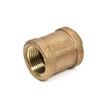Brass Fitting 1/2" Threaded Coupling (50/200)