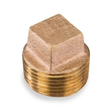 Brass Fitting 1/2" Threaded Solid Plug