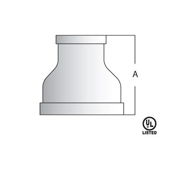 PIPE FITTING Malleable Reducing Coupling 3/8"x¼"(100/400)
