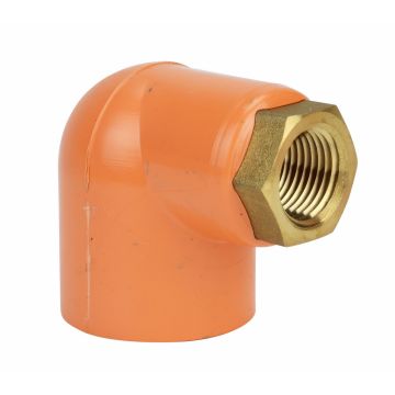 CPVC 90 Degree Head Adapter 1" x 3/4" FIP Brass thread