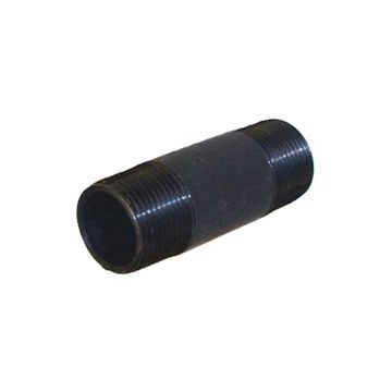 Pipe Nipple Steel 6" x Close Black