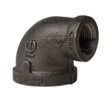 Pipe Fitting Ductile Iron 90° Reducing Elbow 1¼"x½"(35/70/45