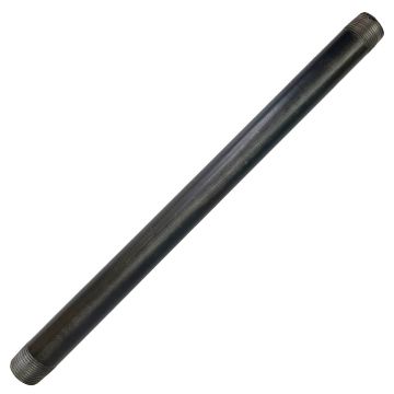 Pipe Nipple Steel 1" x 18" Black