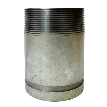 Pipe Nipple Steel Galv 4" X 4" Threaded x Grooved