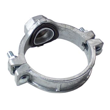 Mechanical Tee 4"x1-1/4" Thread Galv (302G)