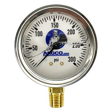 Gauge Glycerine Filled 2-1/2" 300# SS Case ASME Approved