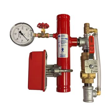 Potter Riser Manifold GROOVED 8" w/Pressure Relief