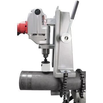 Hole Drilling Pipe Tool W/Milwaukee Drill(Minihole-Thing 32#