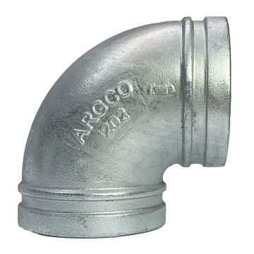 Grooved  90° 6" Elbow Short Galv (002G) (=Gruvlok #7450)