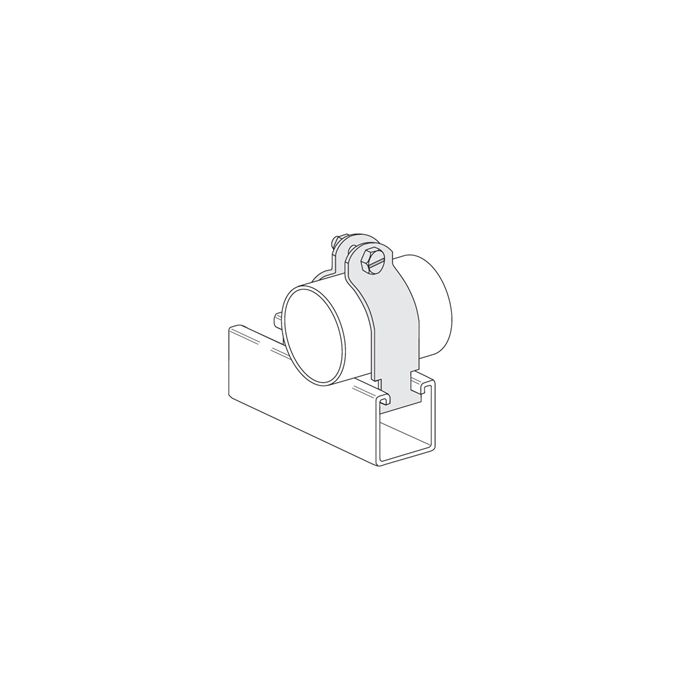 Strut(Channel)Pipe Clamp 1-1/4"IPS Rigid,1-1/2"CPS, Galv