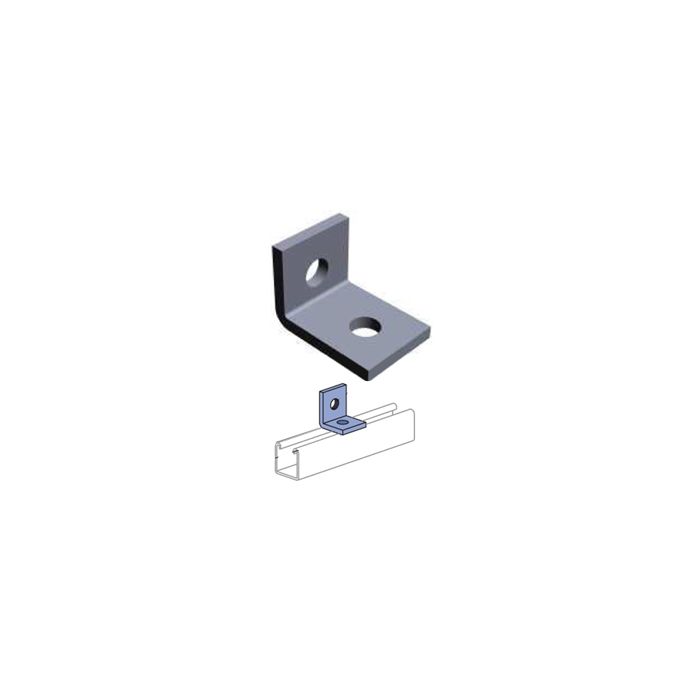 Strut Angle Fitting 90° Two Hole 2" x 1-7/8" (50)