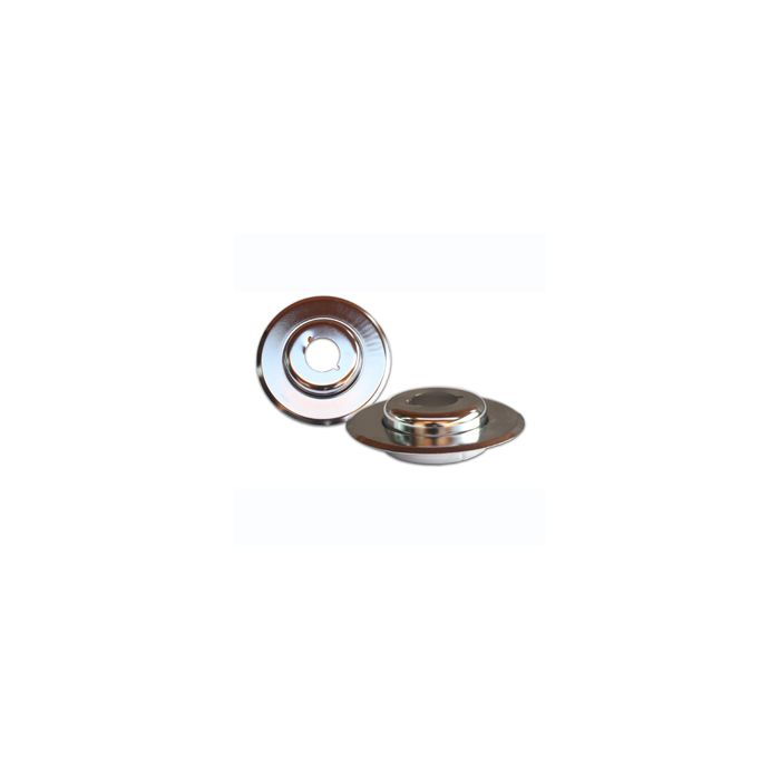 Escutcheon Pendant 2pc Set Short Cup 1/2" & Flush Skirt CP