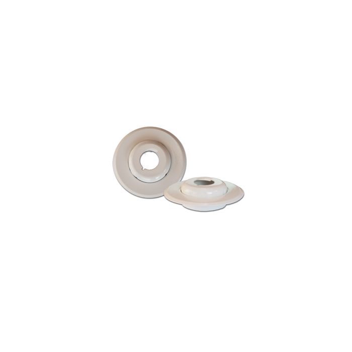 Escutcheon Pendant 2pc Set Short Cup 1/2" & Flush Skirt WH Escutcheon Pendant 2pc Set Short Cup 1/2" & Flush Skirt WH