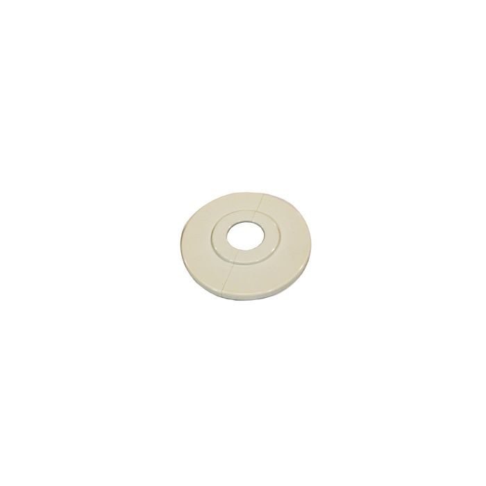 Escutcheon Replacement 1PC Plastic WH Split 1/4" X 1/2'IPS Escutcheon Replacement 1PC Plastic WH Split 1/4" X 1/2'IPS
