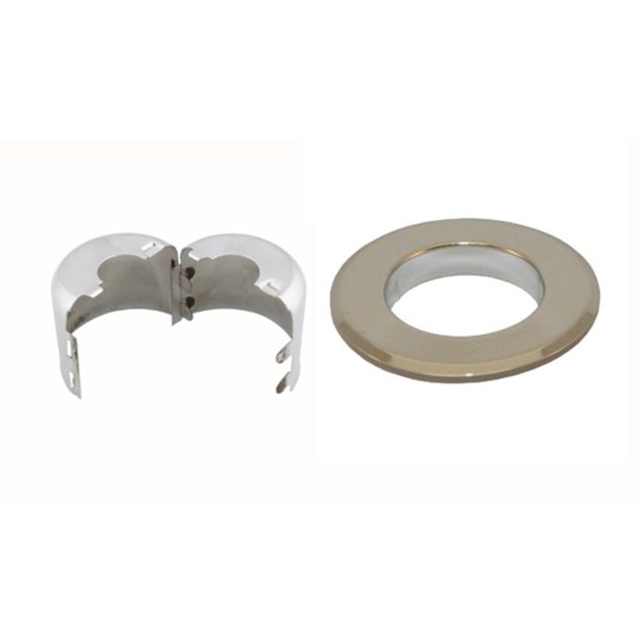 Escutcheon Repl 2PC Steel Split Cup W/Flush Skirt CP 1/2" Escutcheon Repl 2PC Steel Split Cup W/Flush Skirt CP 1/2"
