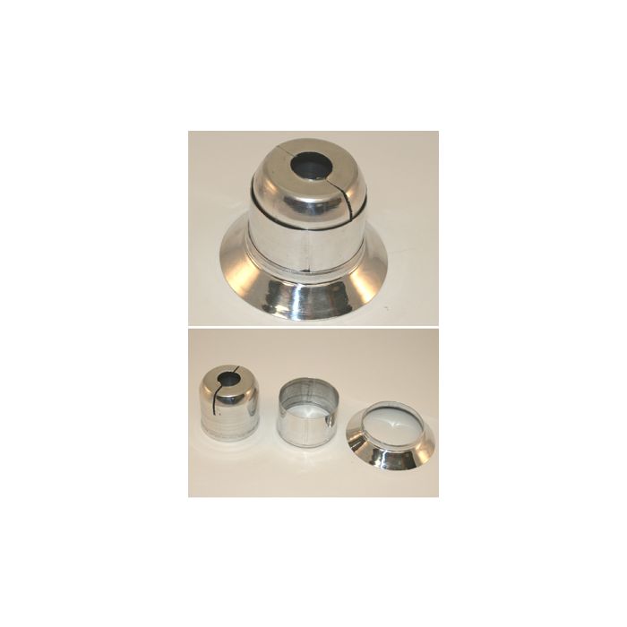 Escutcheon Replacement 2PC Aluminum 401R Split W/Skirt 3/4" Escutcheon Replacement 2PC Aluminum 401R Split W/Skirt 3/4"