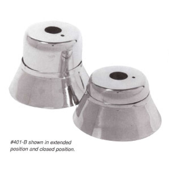 Escutcheon 2PC 401B ALUMINUM 1/2"IPS W/2.75"LG Dia.Cup;4"Cov