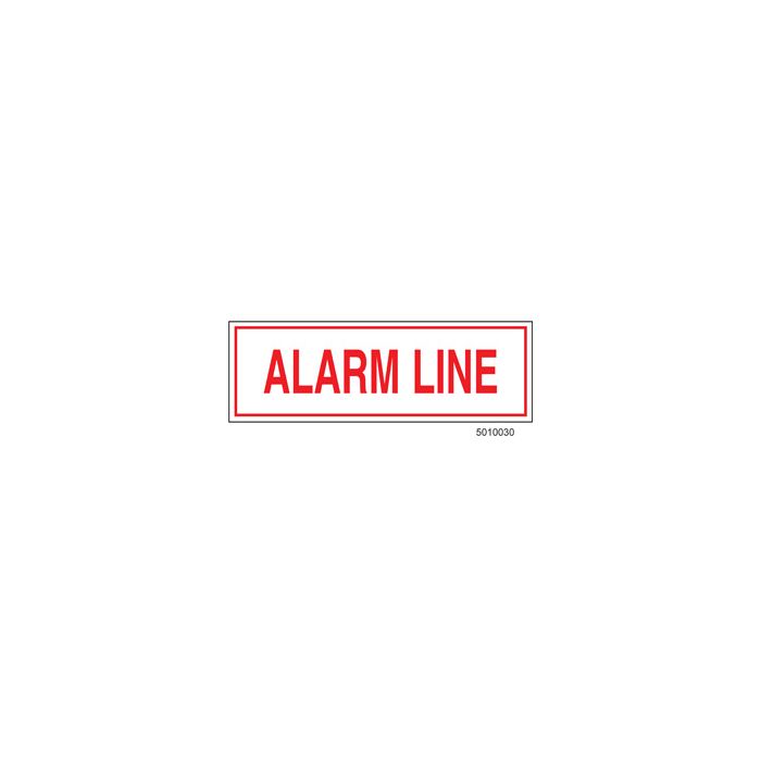 Sign Alum 6x2 Alarm Line (100/1000/22#) Sign Alum 6x2 Alarm Line (100/1000/22#)