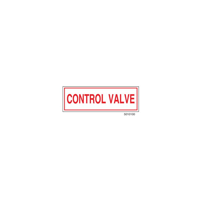 Sign Alum  6x2 Control Valve (100/1000/22#)
