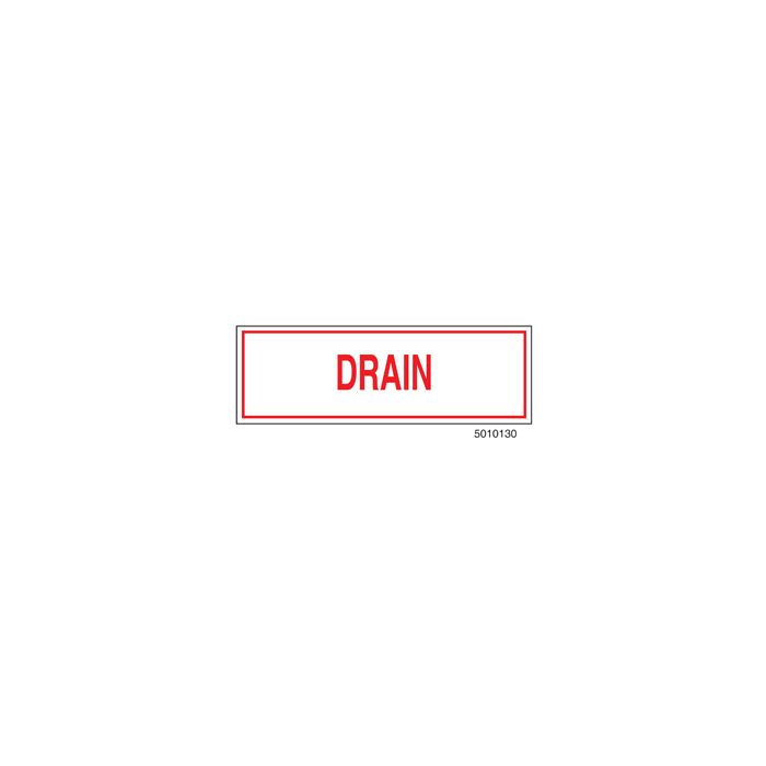 Sign Alum  6x2 Drain (100/1000/22#)