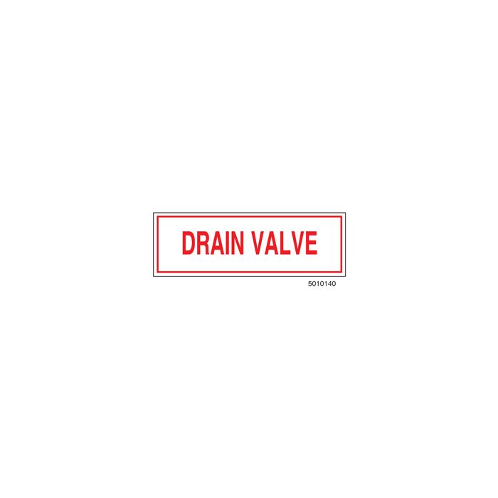 Sign Alum 6x2 Drain Valve (100/1000/22#) Sign Alum 6x2 Drain Valve (100/1000/22#)