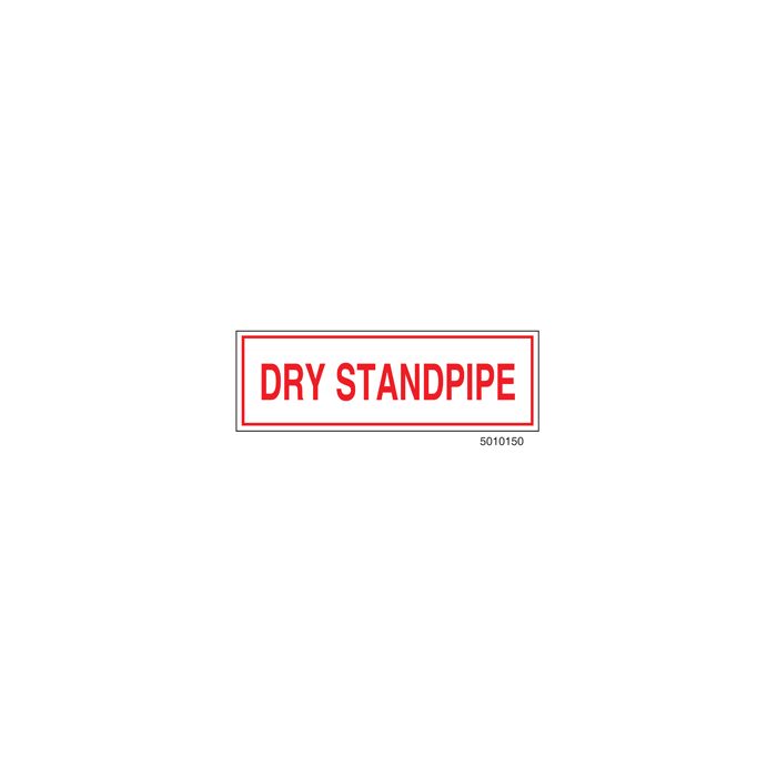 Sign Alum  6x2 Dry Standpipe (100/1000/22#)