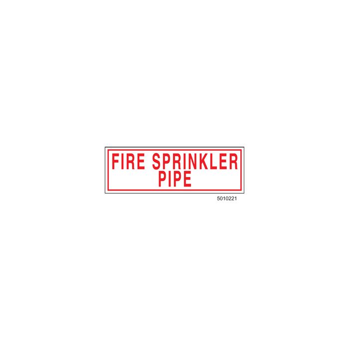 Sign Alum 6x2 Fire Sprinkler Pipe  (100/1000/22#)