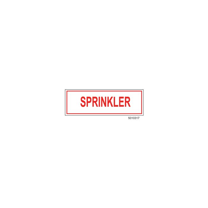 Sign Alum 6x2 Sprinkler (100/1000/22#)